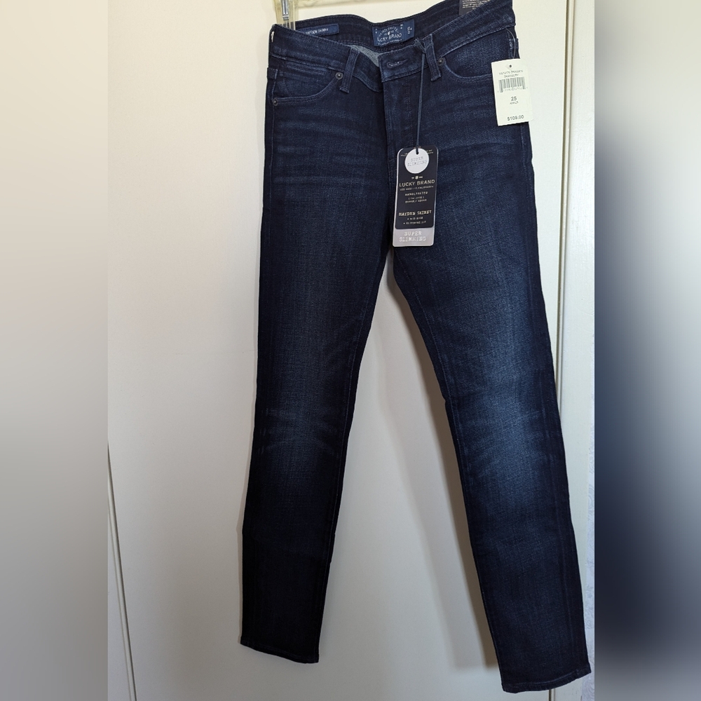 Lucky Brand Women's Deep Indigo Skinny Jeans - Hayden 0/25 Ankle Bnwt